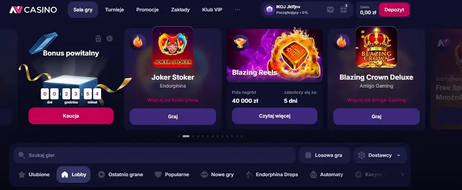 NVCasino strona główna